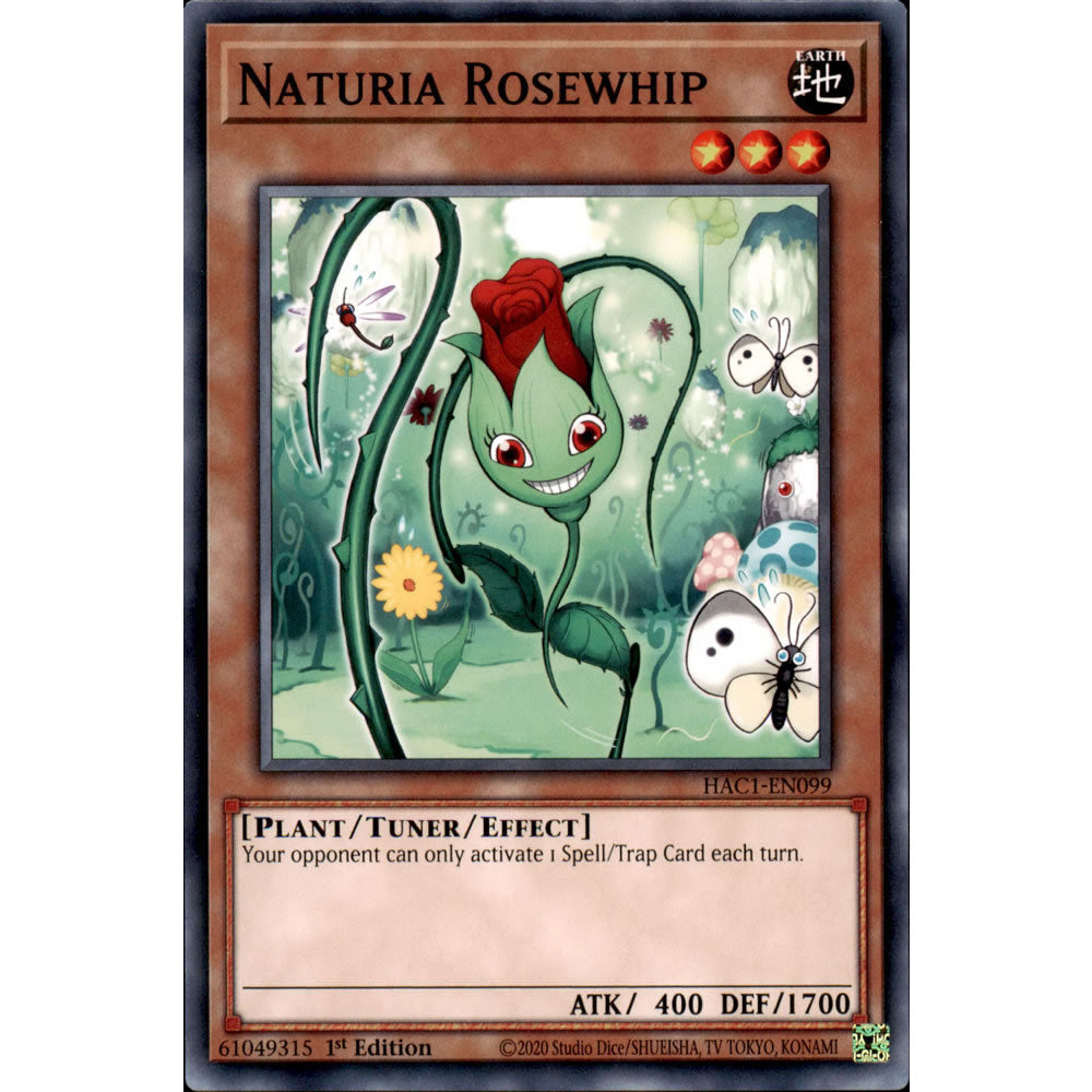 Naturia Rosewhip HAC1-EN099 Yu-Gi-Oh! Card from the Hidden Arsenal: Chapter 1 Set