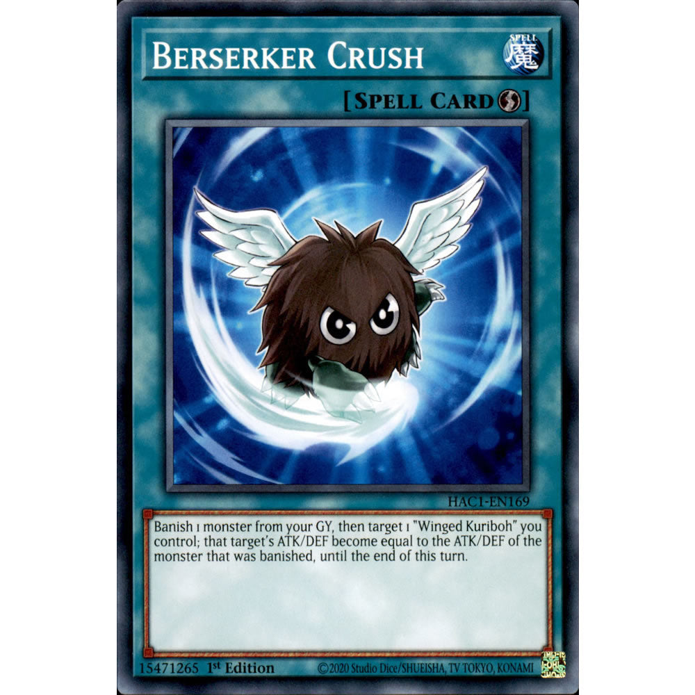 Berserker Crush HAC1-EN169 Yu-Gi-Oh! Card from the Hidden Arsenal: Chapter 1 Set