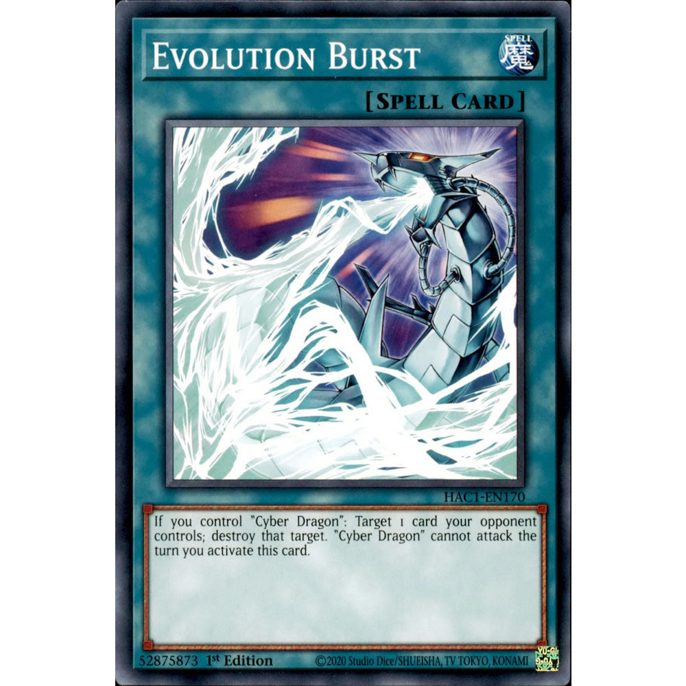 Evolution Burst HAC1-EN170 Yu-Gi-Oh! Card from the Hidden Arsenal: Chapter 1 Set