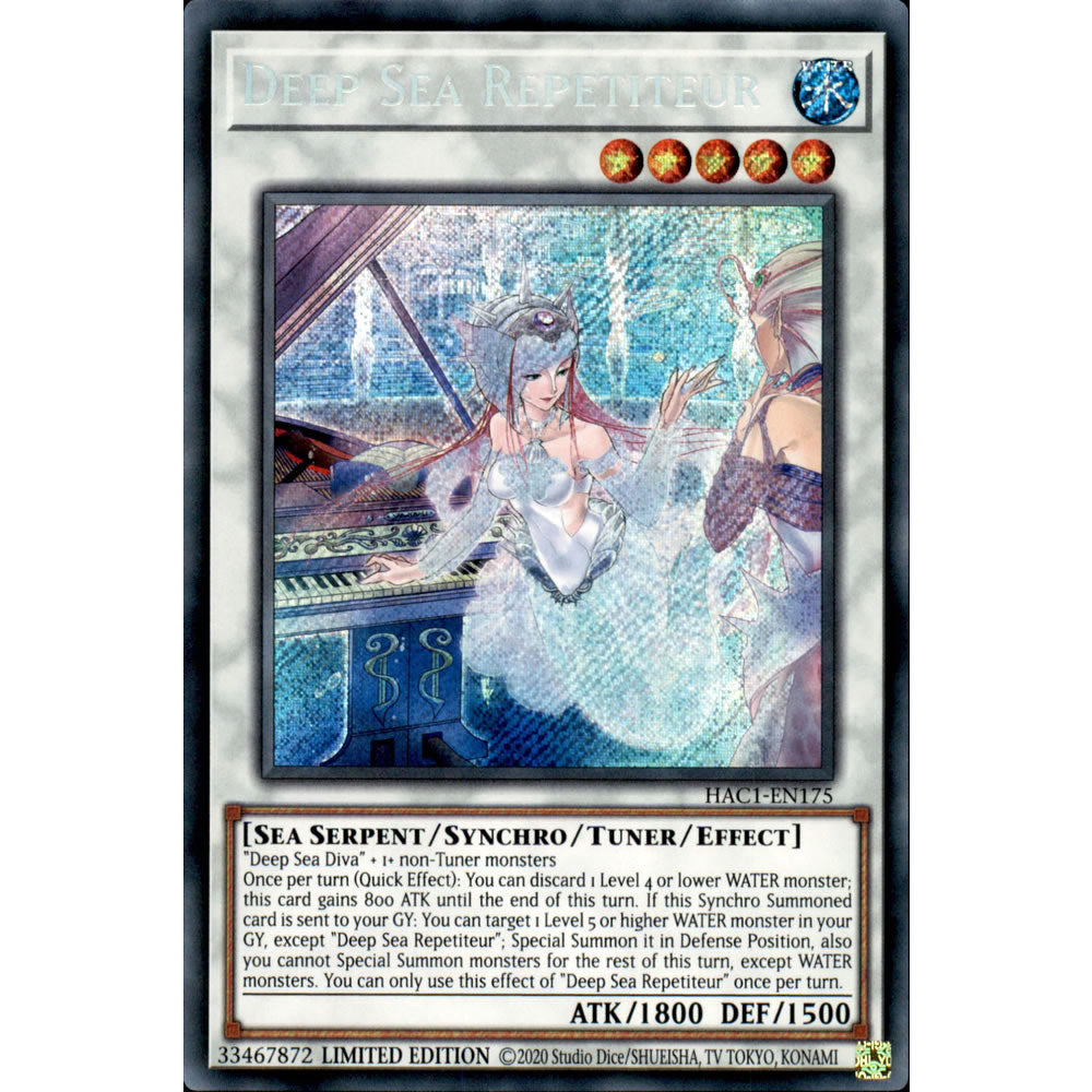 Deep Sea Repetiteur HAC1-EN175 Yu-Gi-Oh! Card from the Hidden Arsenal: Chapter 1 Set