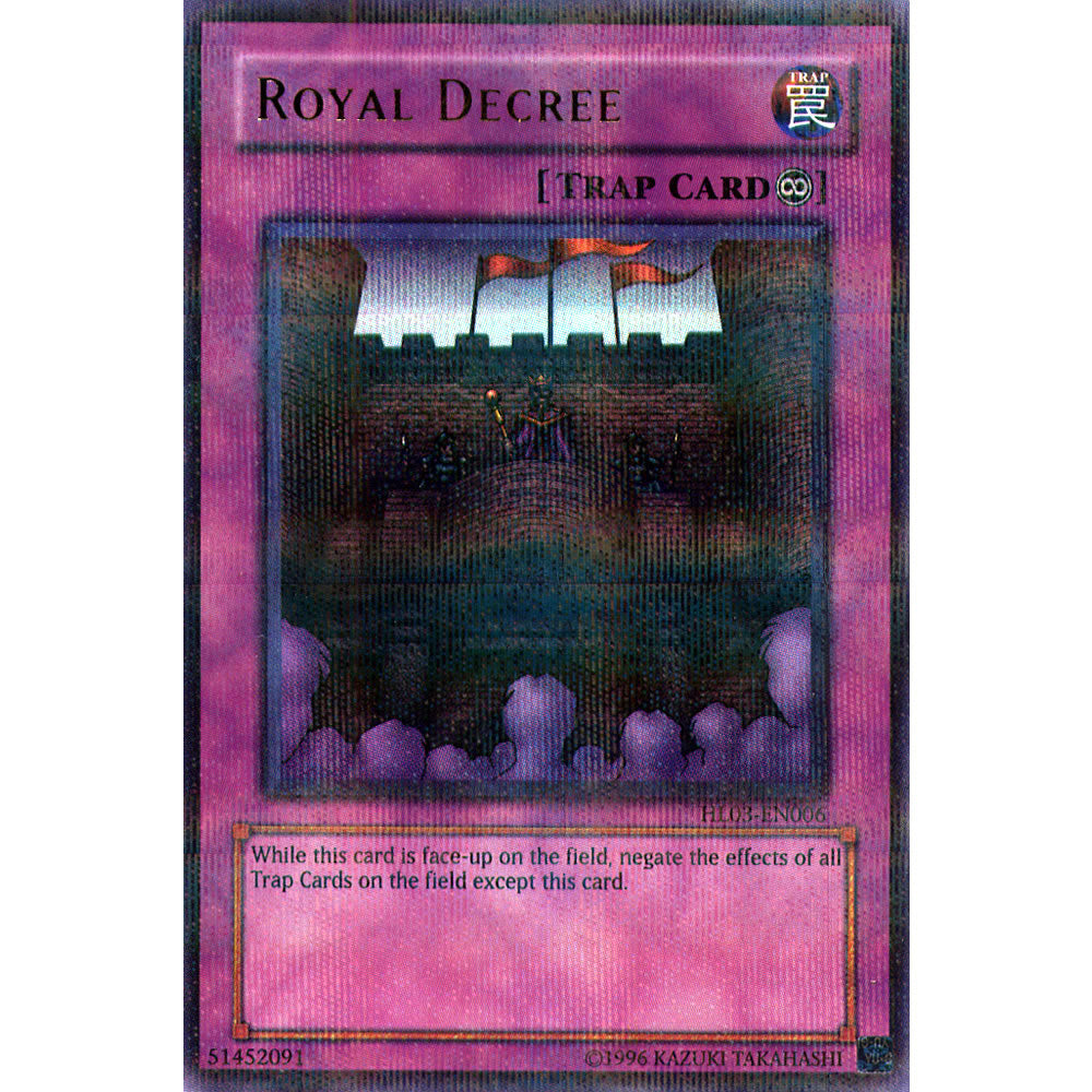 Royal Decree HL03-EN006 Yu-Gi-Oh! Card from the Hobby League Set