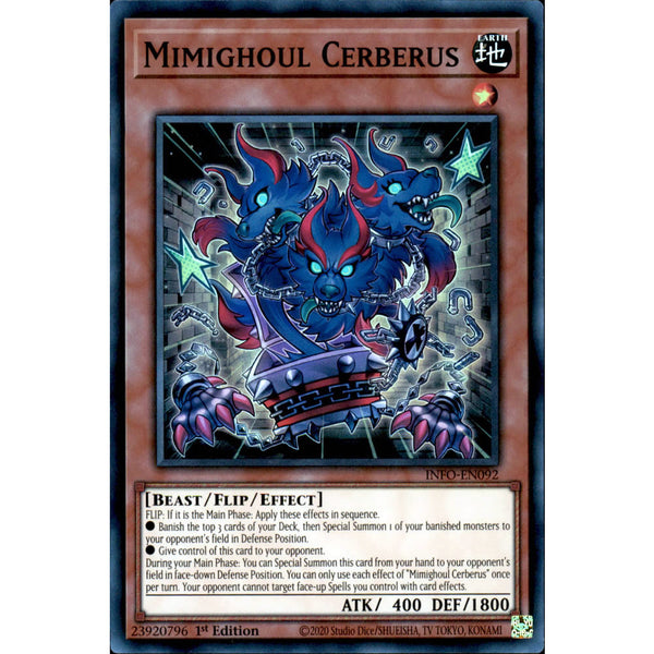cerberus deck yugioh Mimighoul Cerberus INFO-EN092 Yu-Gi-Oh! Card