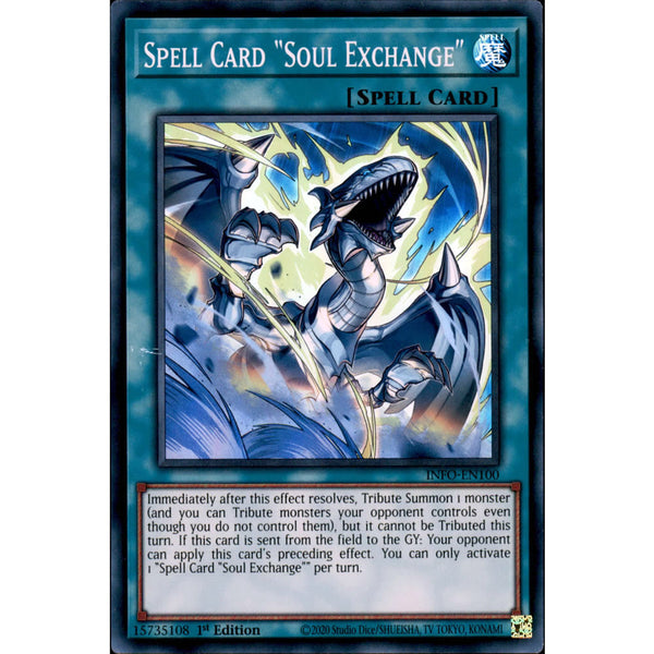 Spell Card Soul Exchange INFO-EN100 Yu-Gi-Oh! Card