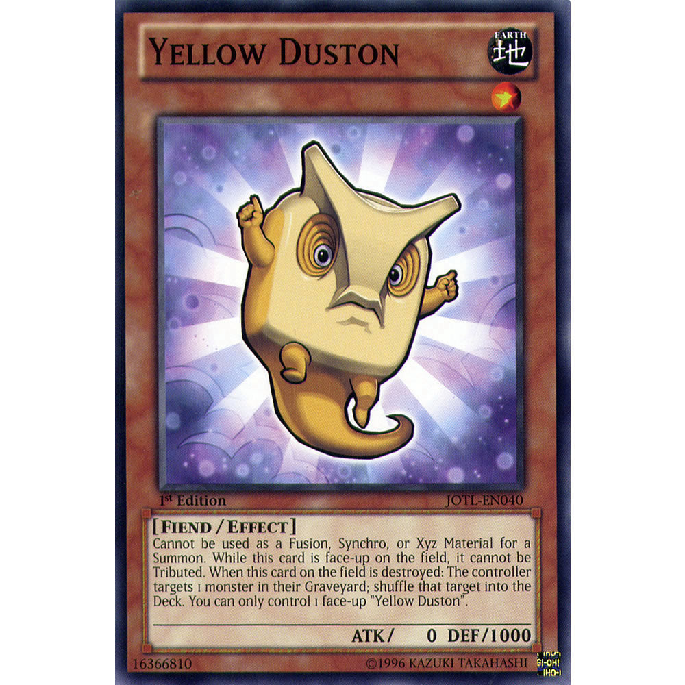 Yellow Duston JOTL-EN040 Yu-Gi-Oh! Card from the Judgment of the Light Set