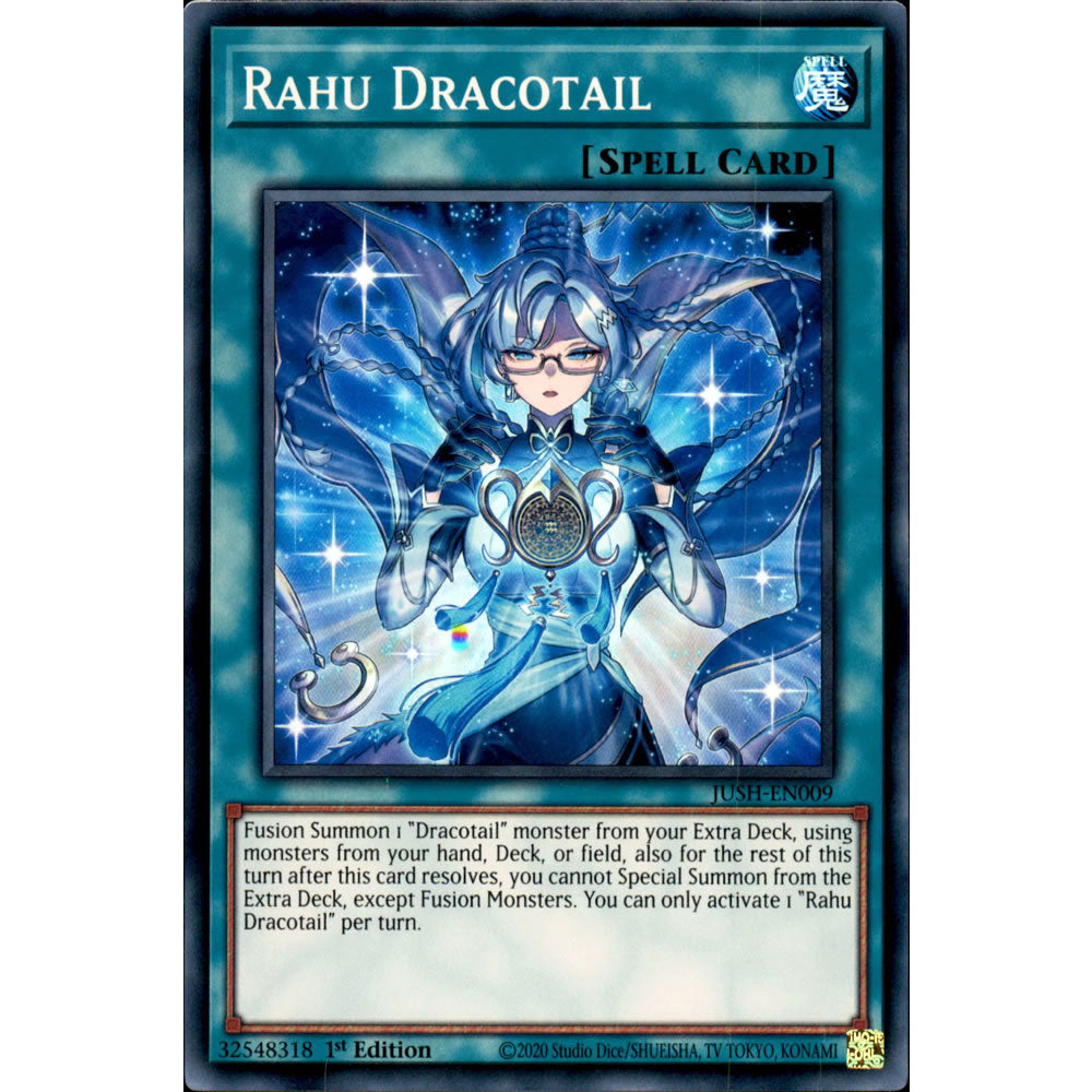 Rahu Dracotail JUSH-EN009 Yu-Gi-Oh! Card from the Justice Hunters Set