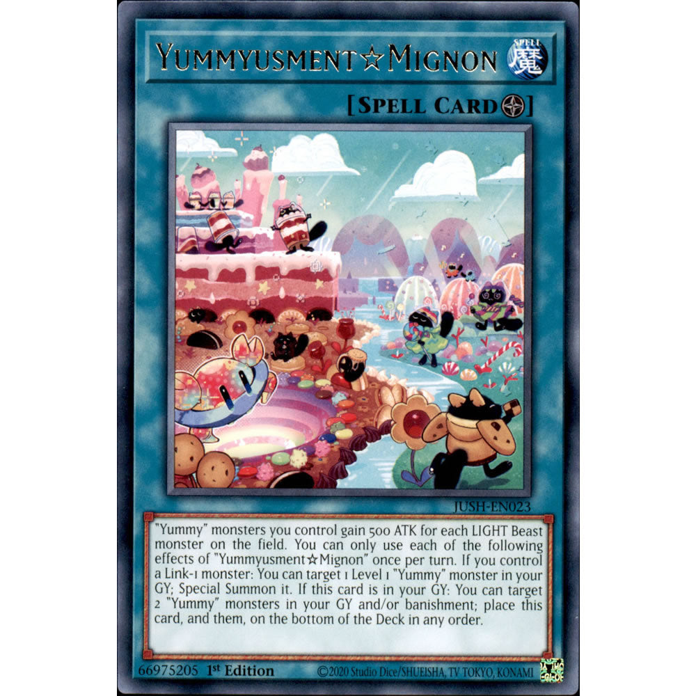 Yummyusment?Mignon JUSH-EN023 Yu-Gi-Oh! Card from the Justice Hunters Set
