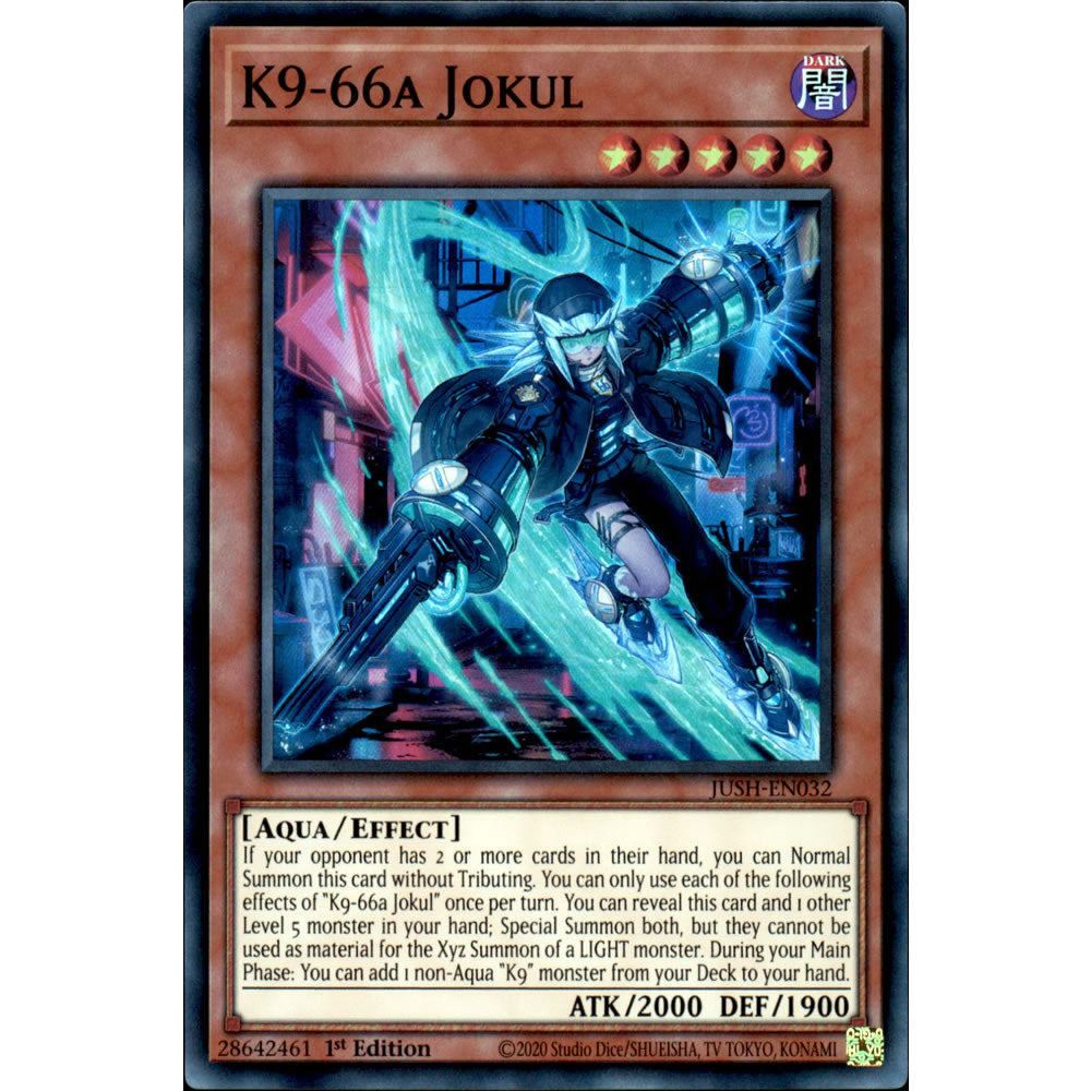K9-66a Jokul JUSH-EN032 Yu-Gi-Oh! Card from the Justice Hunters Set