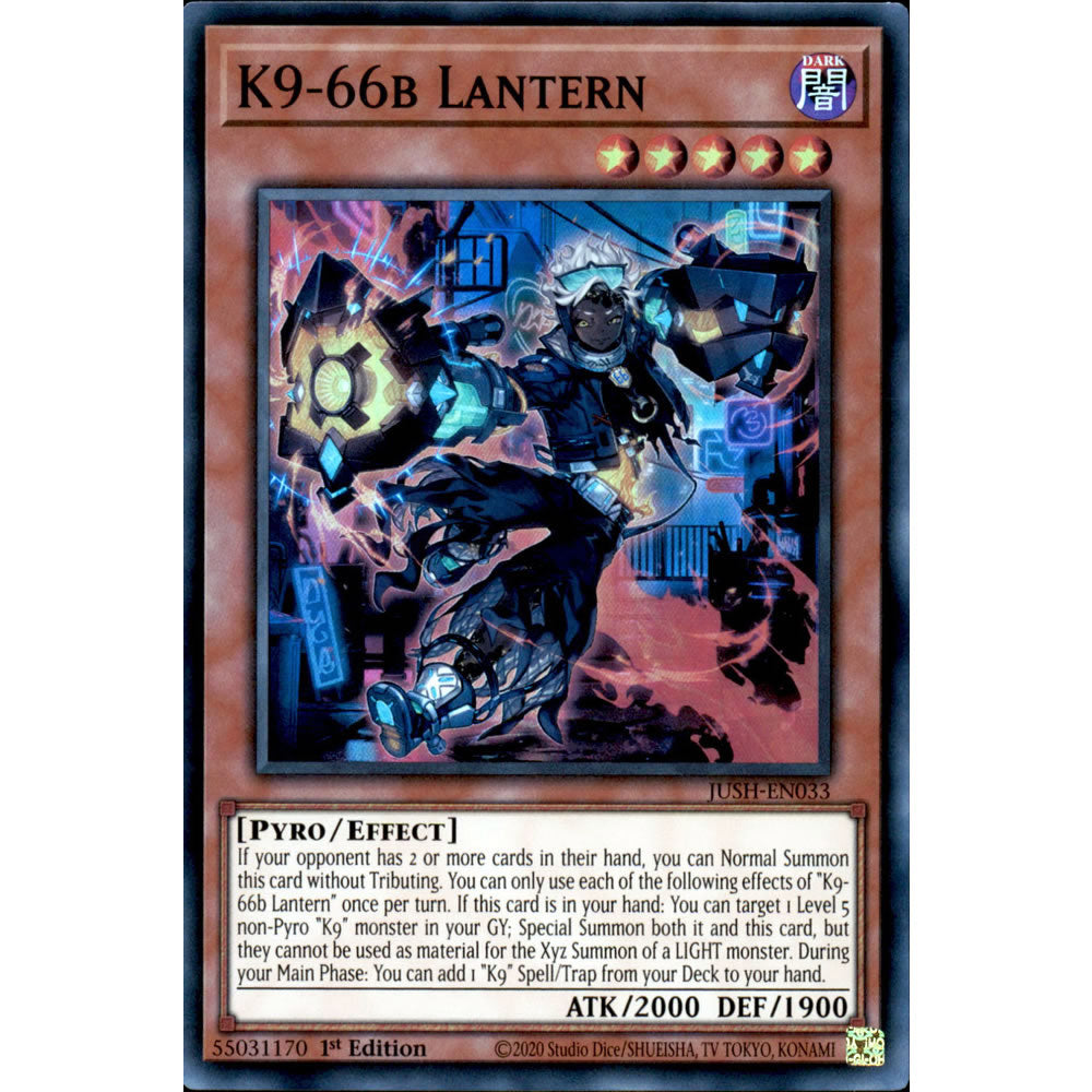 K9-66b Lantern JUSH-EN033 Yu-Gi-Oh! Card from the Justice Hunters Set