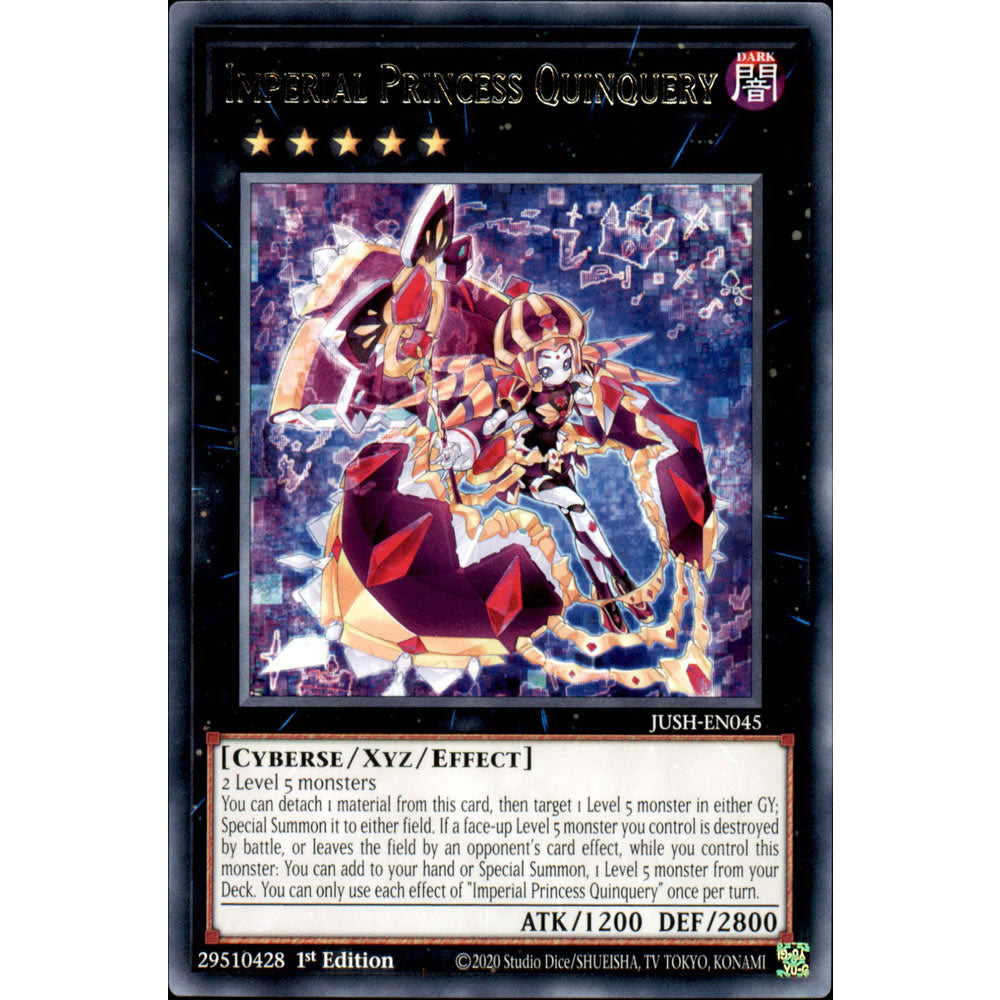 Imperial Princess Quinquery JUSH-EN045 Yu-Gi-Oh! Card from the Justice Hunters Set