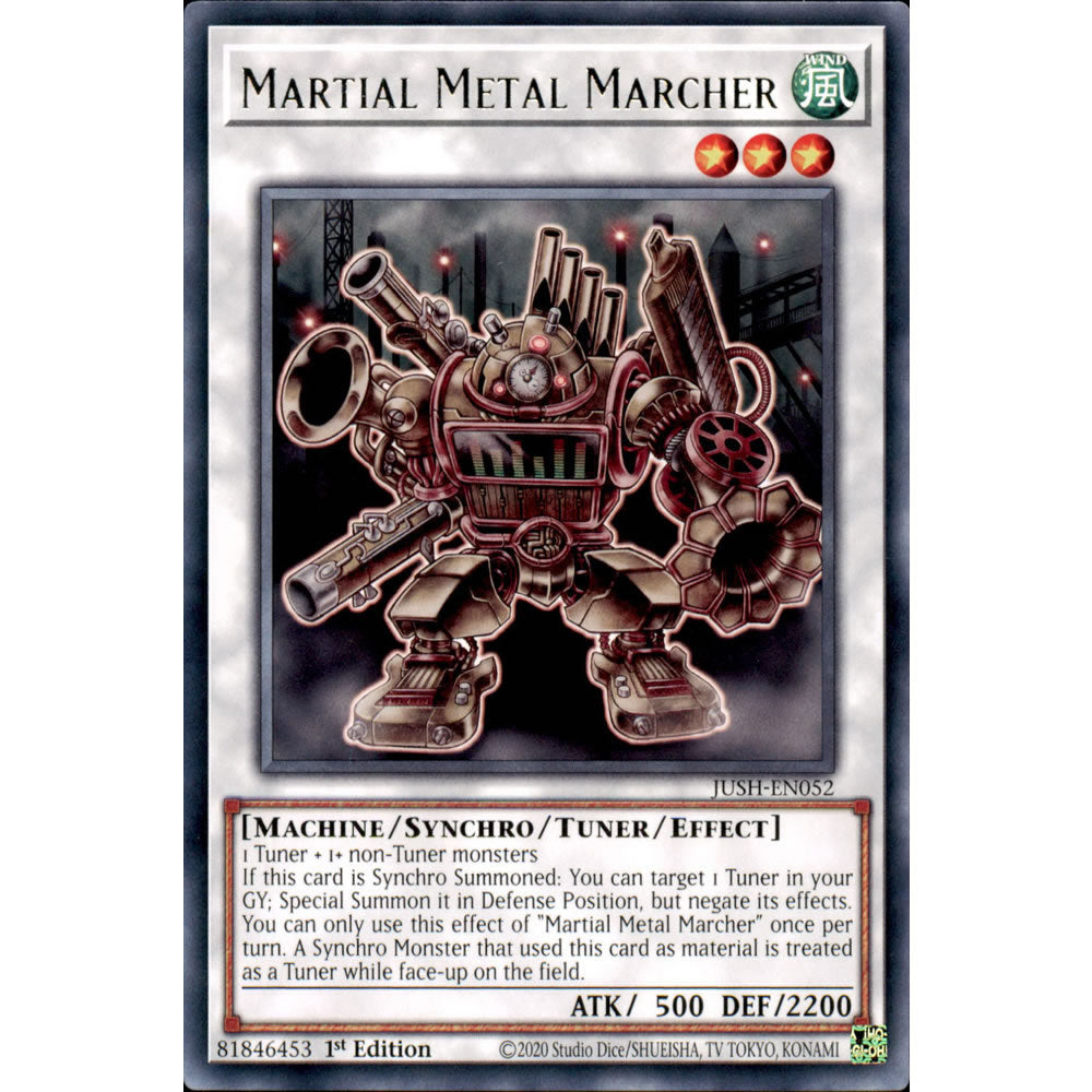 Martial Metal Marcher JUSH-EN052 Yu-Gi-Oh! Card from the Justice Hunters Set