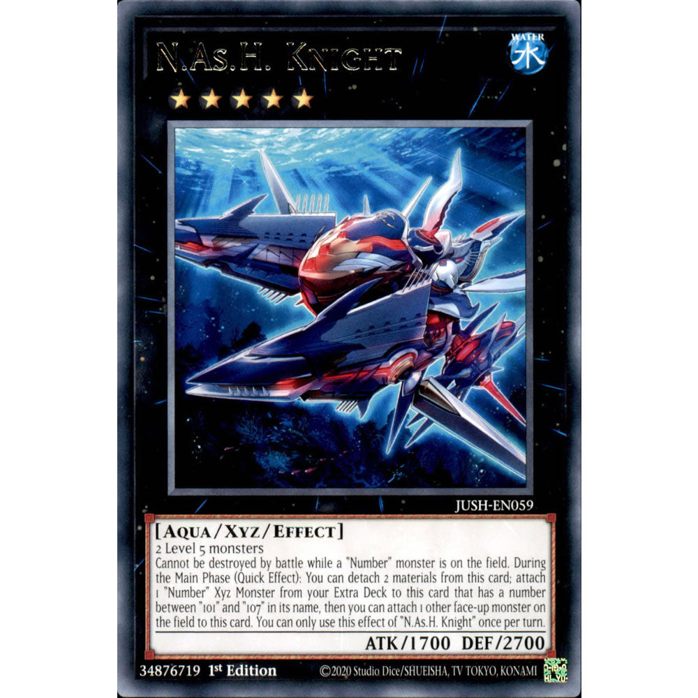 N.As.H. Knight JUSH-EN059 Yu-Gi-Oh! Card from the Justice Hunters Set