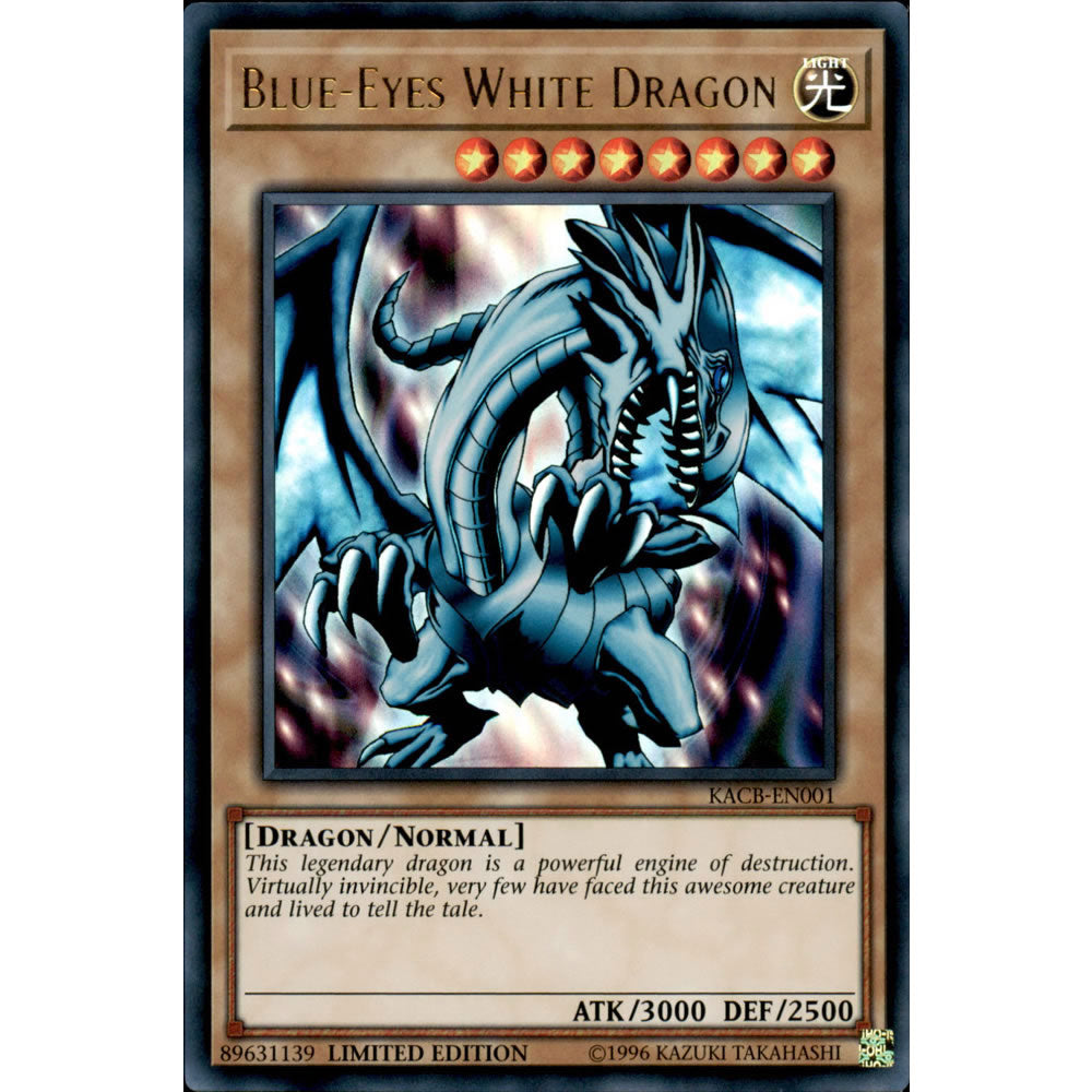 Blue-Eyes White Dragon KACB-EN001 Yu-Gi-Oh! Card from the Yugi and Kaiba Duelist Collectors Box Set