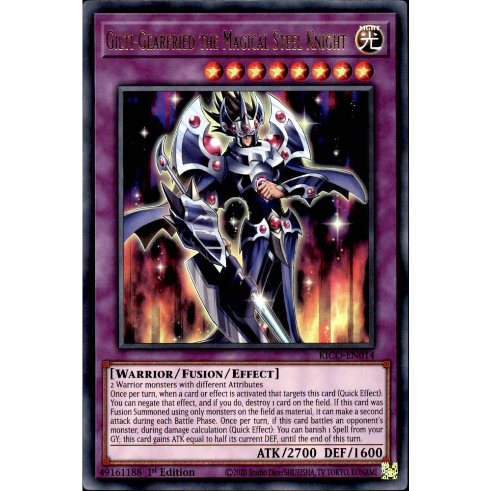 Gilti-Gearfried the Magical Steel Knight KICO-EN014 Yu-Gi-Oh! Card from the King's Court Set