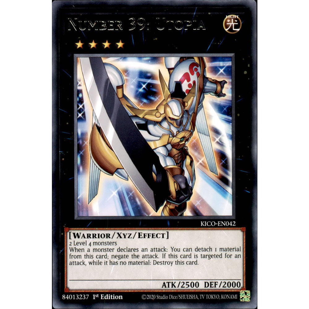 Number 39: Utopia KICO-EN042 Yu-Gi-Oh! Card from the King's Court Set