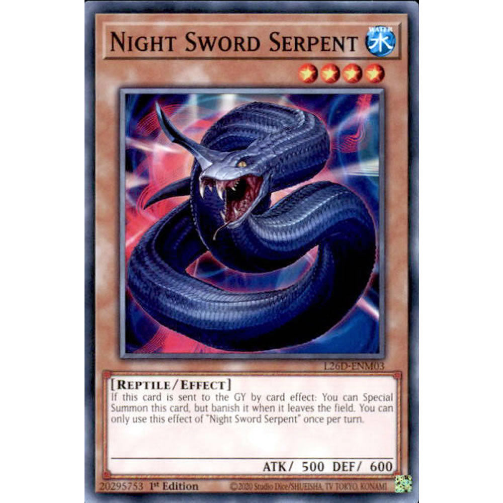 Night Sword Serpent L26D-ENM03 Yu-Gi-Oh! Card from the Legendary Modern Decks 2026 Set