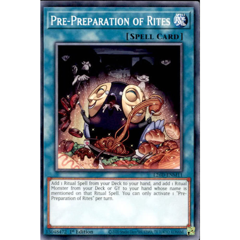 Pre-Preparation of Rites L26D-ENM11 Yu-Gi-Oh! Card from the Legendary Modern Decks 2026 Set