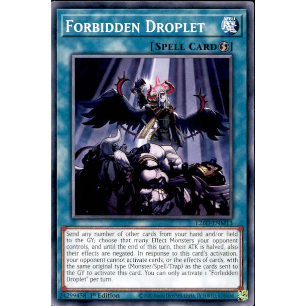 Forbidden Droplet L26D-ENM13 Yu-Gi-Oh! Card from the Legendary Modern Decks 2026 Set