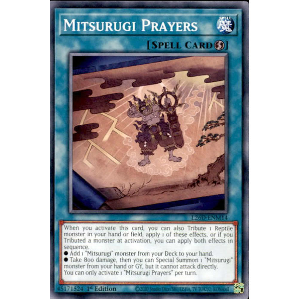 Mitsurugi Prayers L26D-ENM14 Yu-Gi-Oh! Card from the Legendary Modern Decks 2026 Set