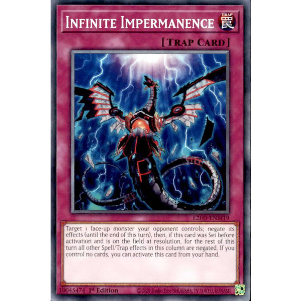 Infinite Impermanence L26D-ENM19 Yu-Gi-Oh! Card from the Legendary Modern Decks 2026 Set