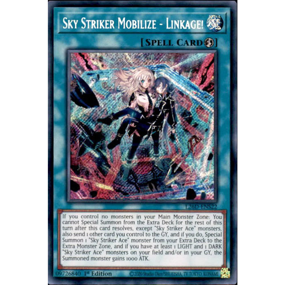 Sky Striker Mobilize - Linkage! L26D-ENS22 Yu-Gi-Oh! Card from the Legendary Modern Decks 2026 Set