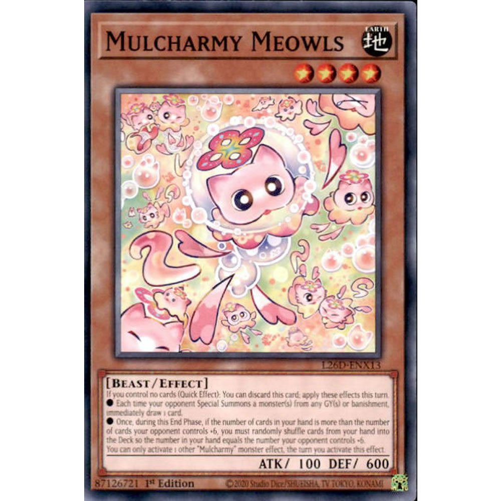 Mulcharmy Meowls L26D-ENX13 Yu-Gi-Oh! Card from the Legendary Modern Decks 2026 Set