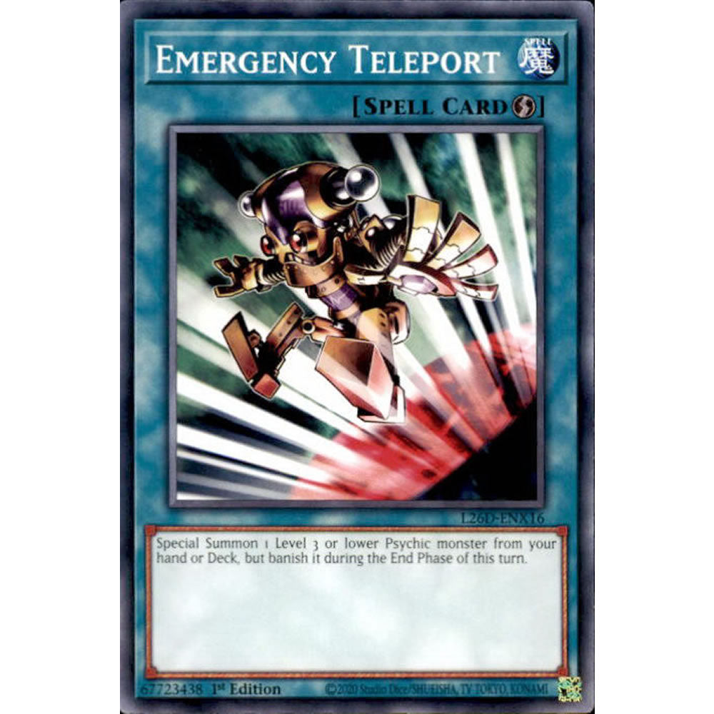 Emergency Teleport L26D-ENX16 Yu-Gi-Oh! Card from the Legendary Modern Decks 2026 Set