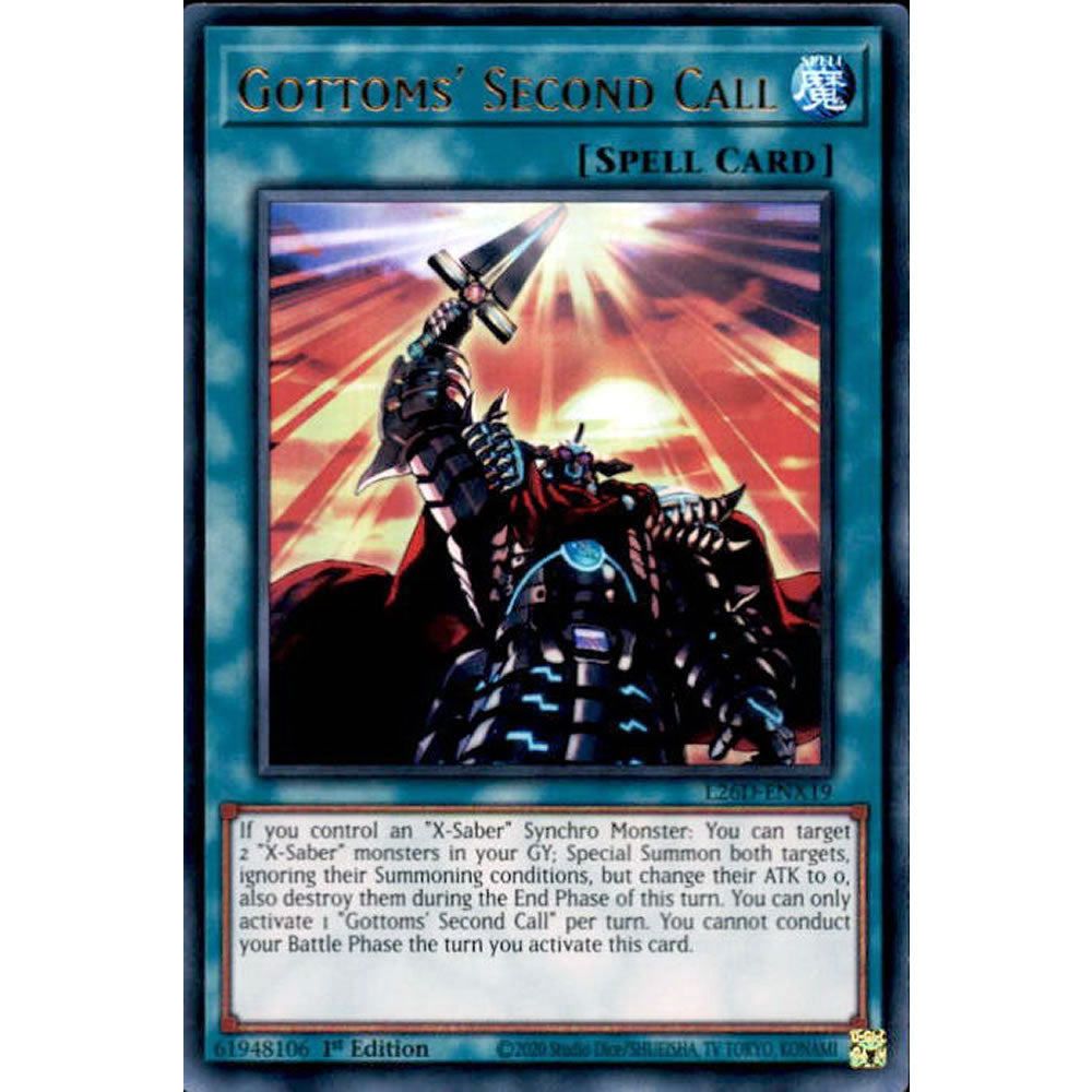 Gottoms' Second Call L26D-ENX19 Yu-Gi-Oh! Card from the Legendary Modern Decks 2026 Set