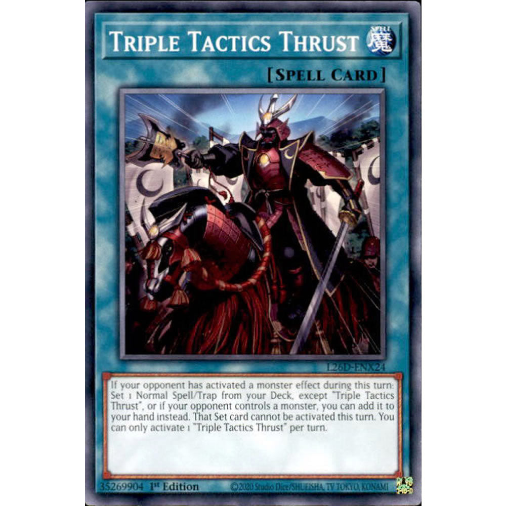 Triple Tactics Thrust L26D-ENX24 Yu-Gi-Oh! Card from the Legendary Modern Decks 2026 Set