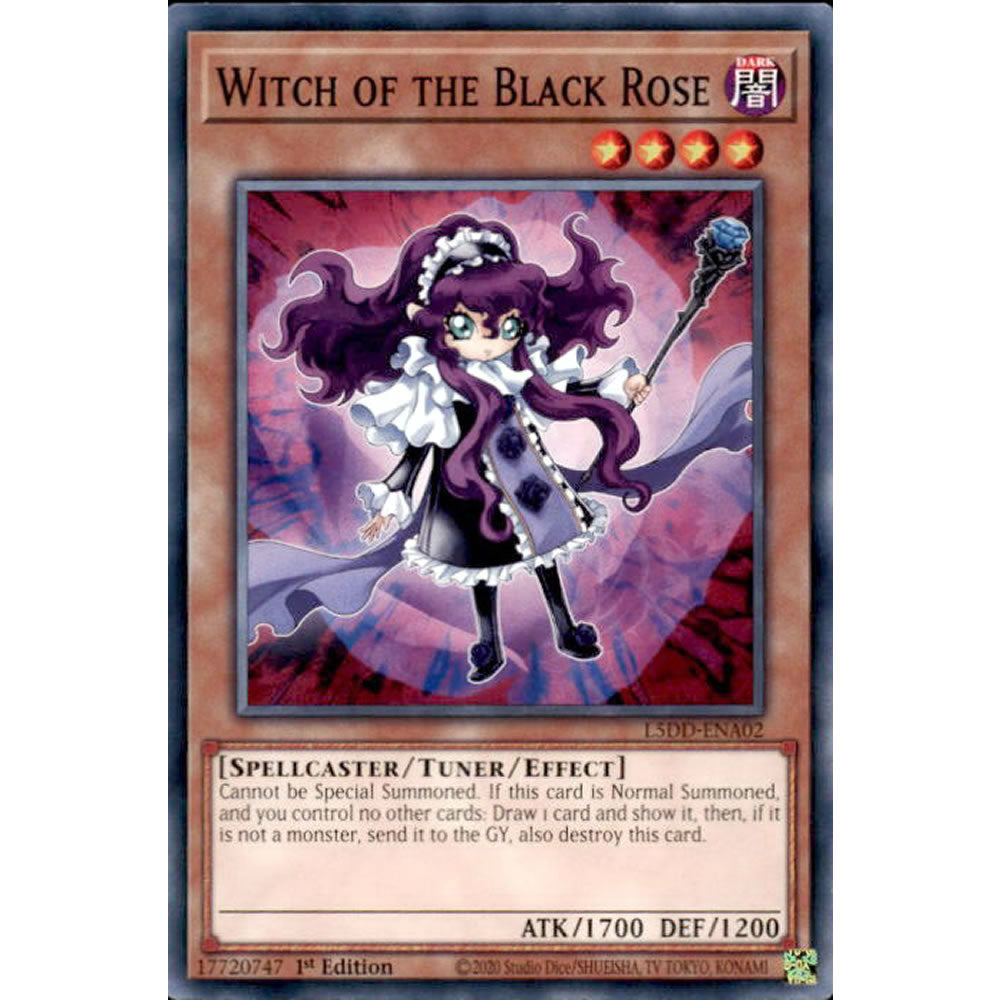 Witch of the Black Rose L5DD-ENA02 Yu-Gi-Oh! Card from the Legendary 5D's Decks Set
