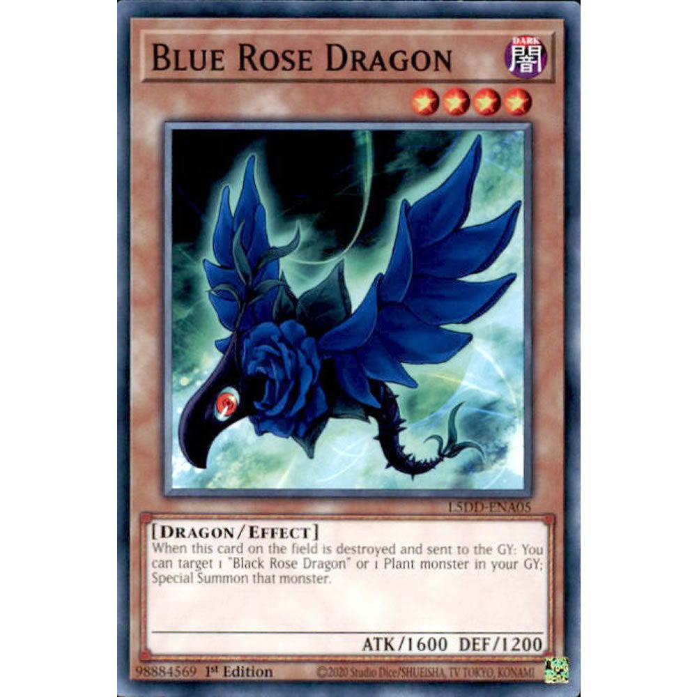 Blue Rose Dragon L5DD-ENA05 Yu-Gi-Oh! Card from the Legendary 5D's Decks Set