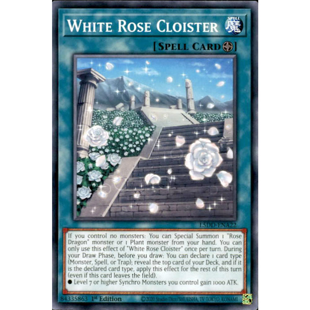 White Rose Cloister L5DD-ENA22 Yu-Gi-Oh! Card from the Legendary 5D's Decks Set
