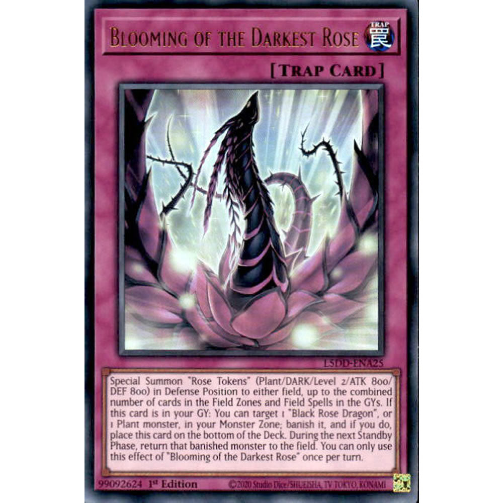 Blooming of the Darkest Rose L5DD-ENA25 Yu-Gi-Oh! Card from the Legendary 5D's Decks Set