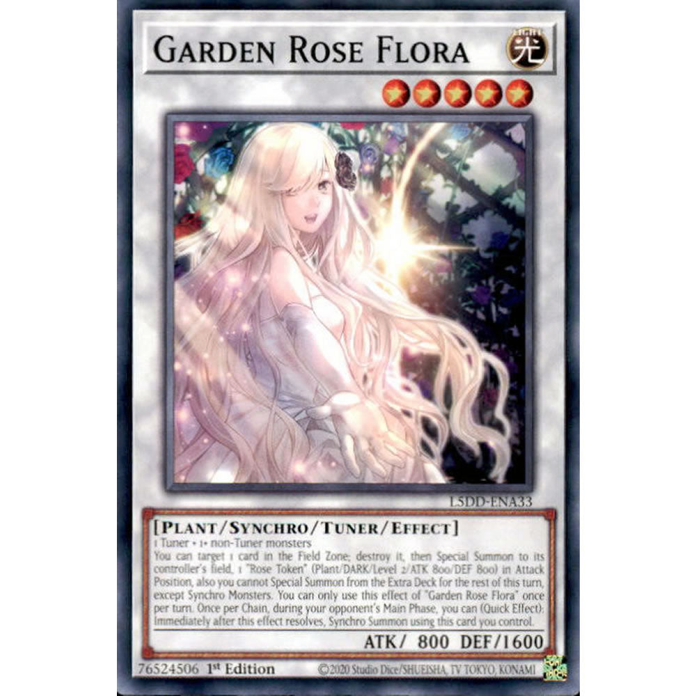 Garden Rose Flora L5DD-ENA33 Yu-Gi-Oh! Card from the Legendary 5D's Decks Set