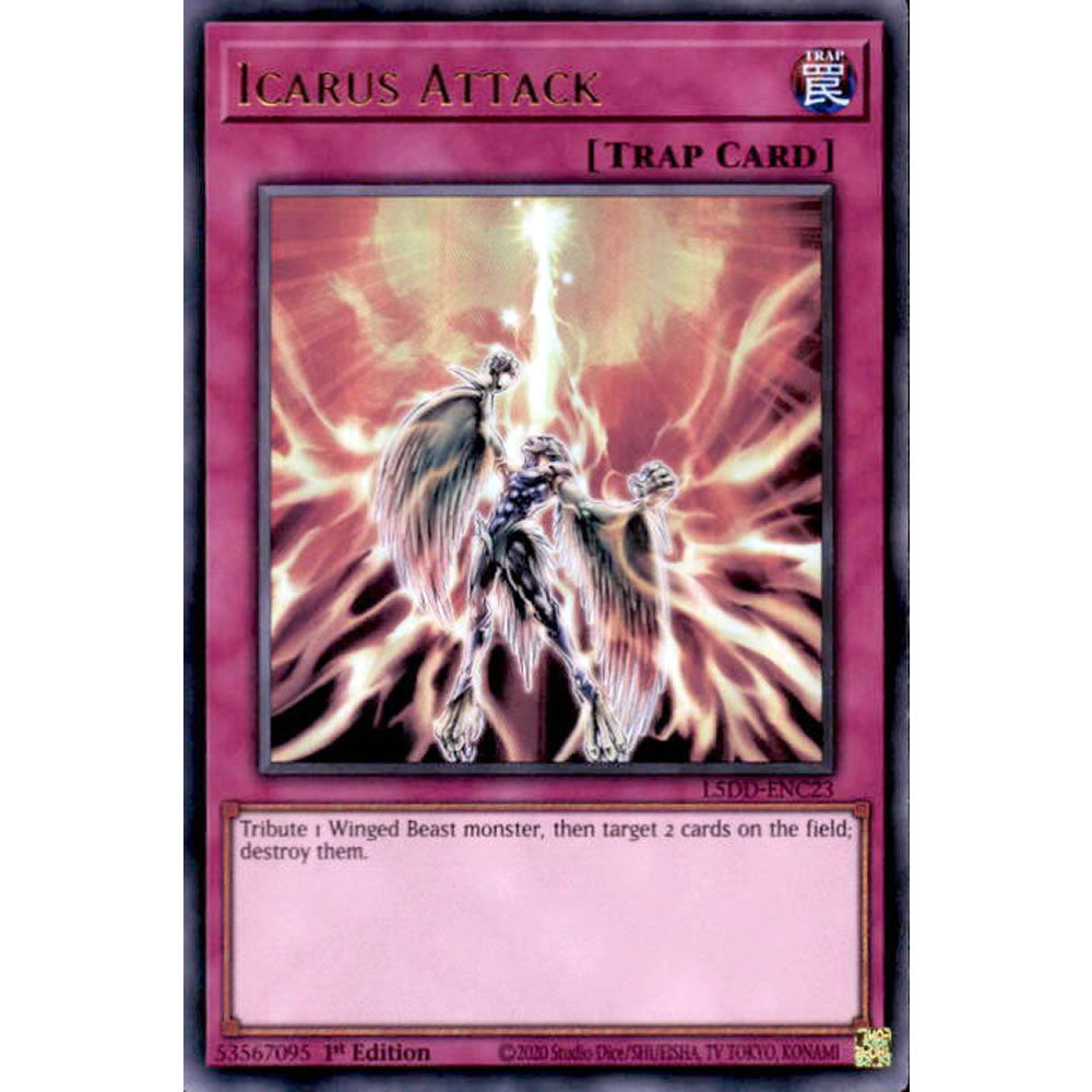 Icarus Attack L5DD-ENC23 Yu-Gi-Oh! Card from the Legendary 5D's Decks Set