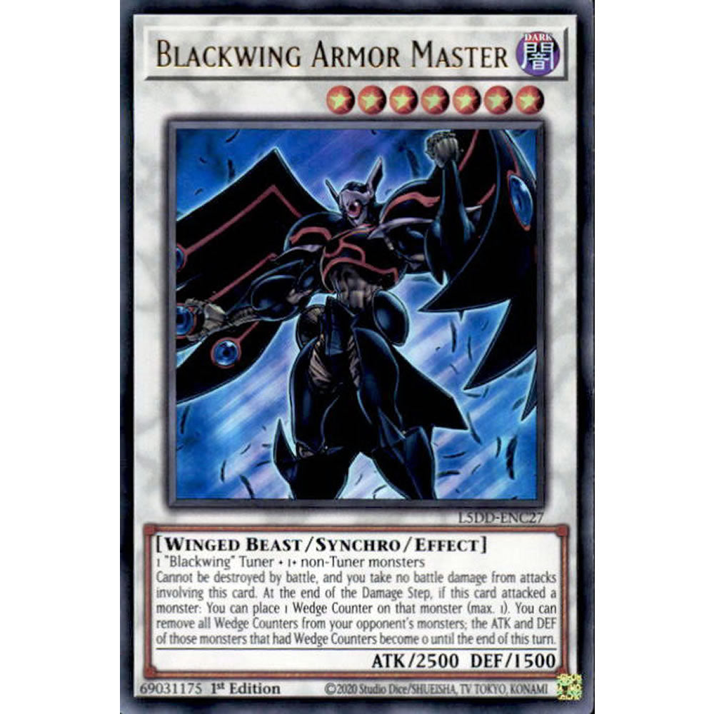 Blackwing Armor Master L5DD-ENC27 Yu-Gi-Oh! Card from the Legendary 5D's Decks Set