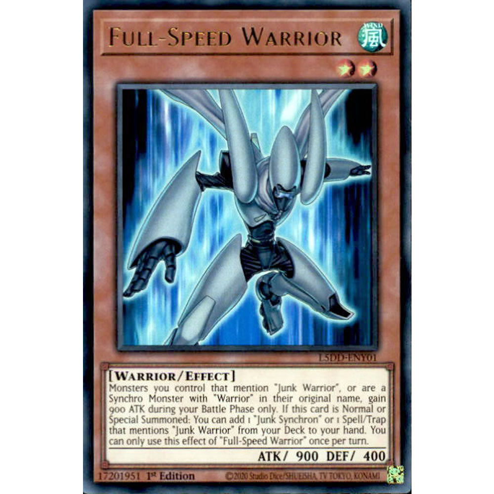 Full-Speed Warrior L5DD-ENY01 Yu-Gi-Oh! Card from the Legendary 5D's Decks Set