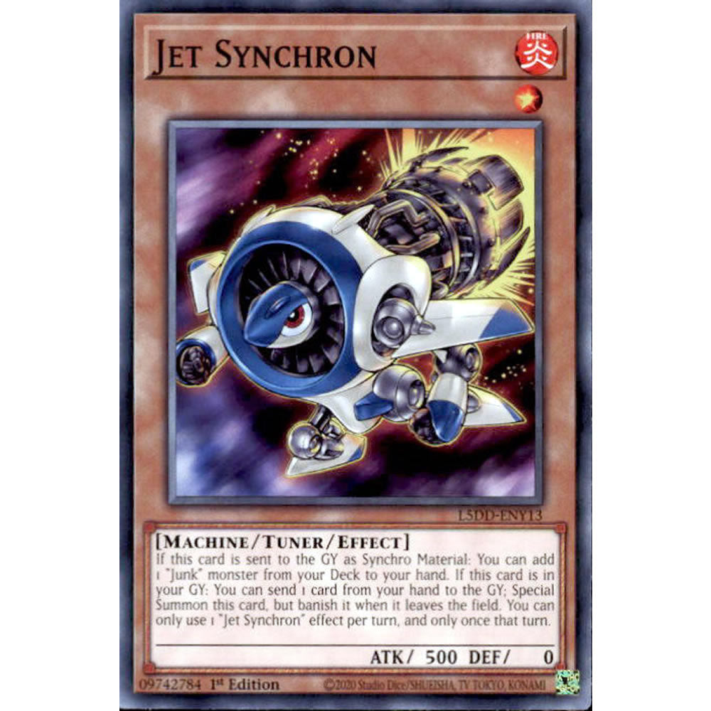 Jet Synchron L5DD-ENY13 Yu-Gi-Oh! Card from the Legendary 5D's Decks Set