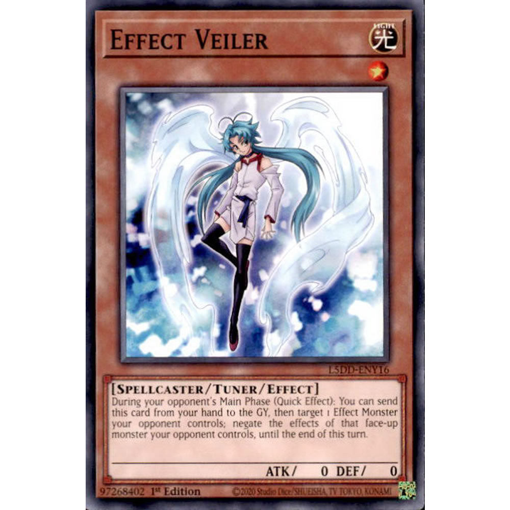 Effect Veiler L5DD-ENY16 Yu-Gi-Oh! Card from the Legendary 5D's Decks Set