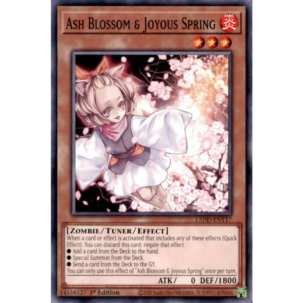 Ash Blossom & Joyous Spring L5DD-ENY17 Yu-Gi-Oh! Card from the Legendary 5D's Decks Set