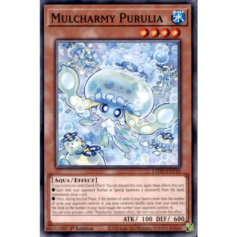 Mulcharmy Purulia L5DD-ENY18 Yu-Gi-Oh! Card from the Legendary 5D's Decks Set