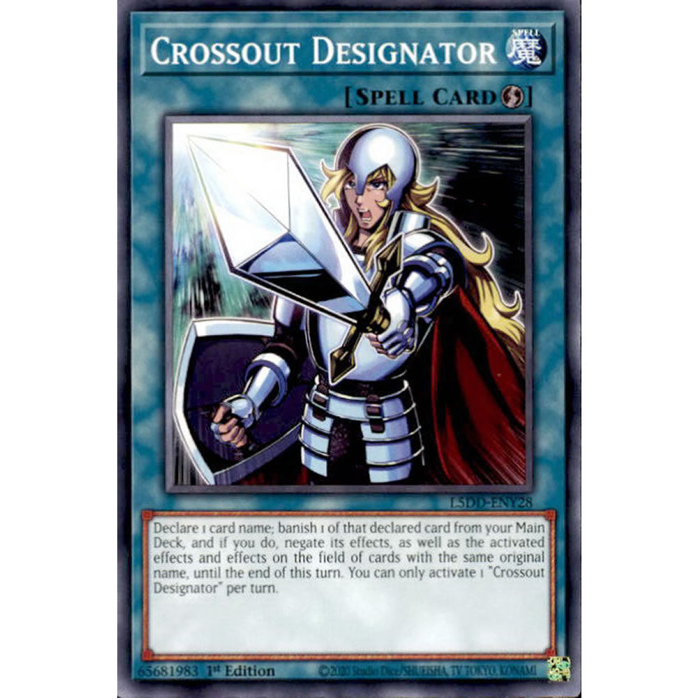 Crossout Designator L5DD-ENY28 Yu-Gi-Oh! Card from the Legendary 5D's Decks Set