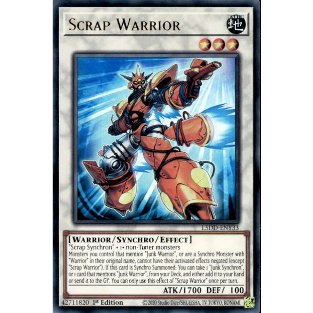 Scrap Warrior L5DD-ENY33 Yu-Gi-Oh! Card from the Legendary 5D's Decks Set