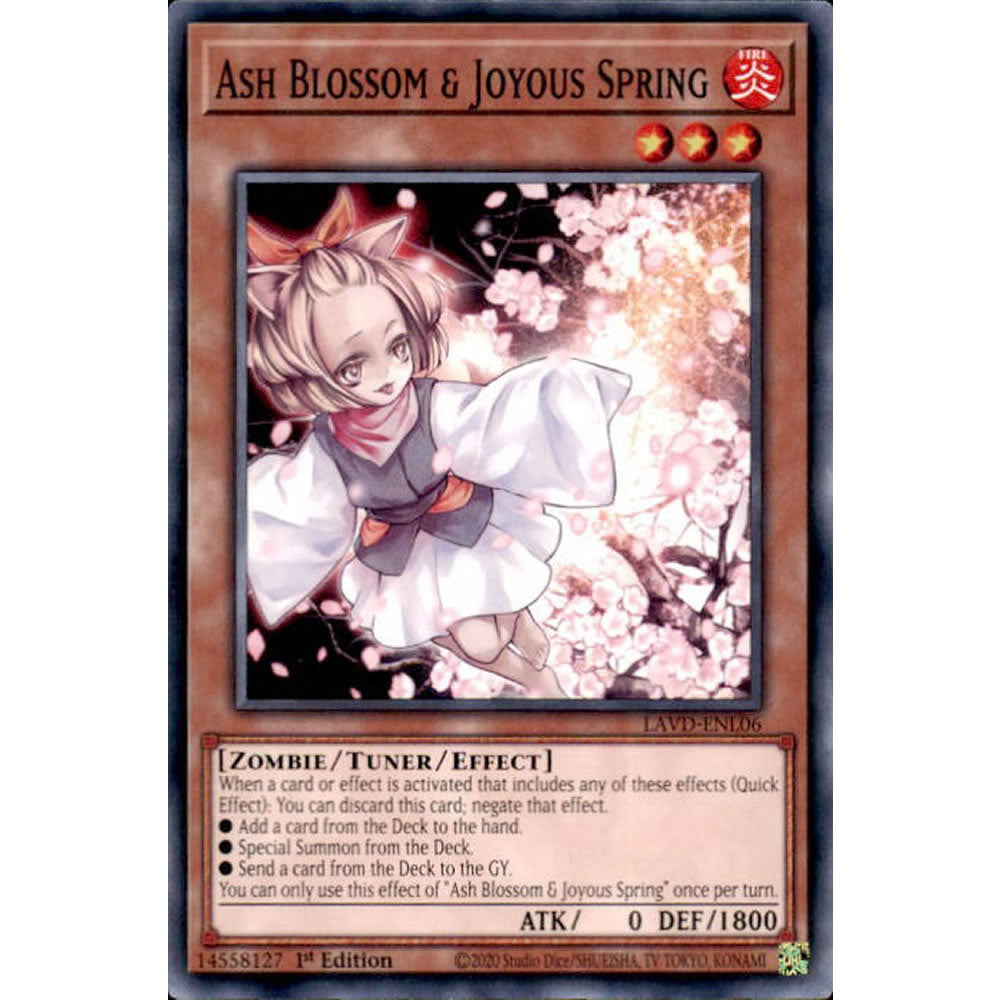 Ash Blossom & Joyous Spring LAVD-ENL06 Yu-Gi-Oh! Card from the Legendary Arc-V Decks Set