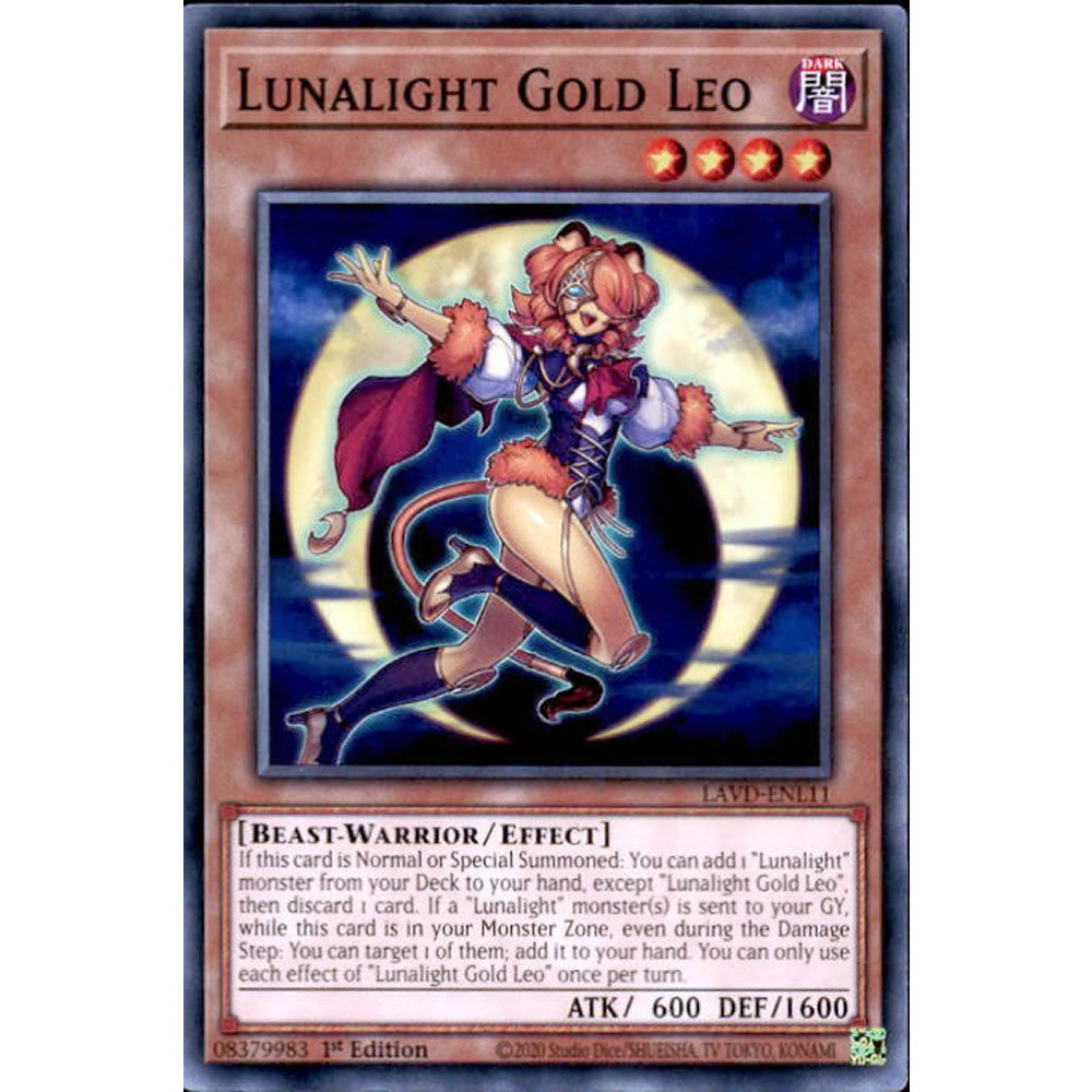 Lunalight Gold Leo LAVD-ENL11 Yu-Gi-Oh! Card from the Legendary Arc-V Decks Set