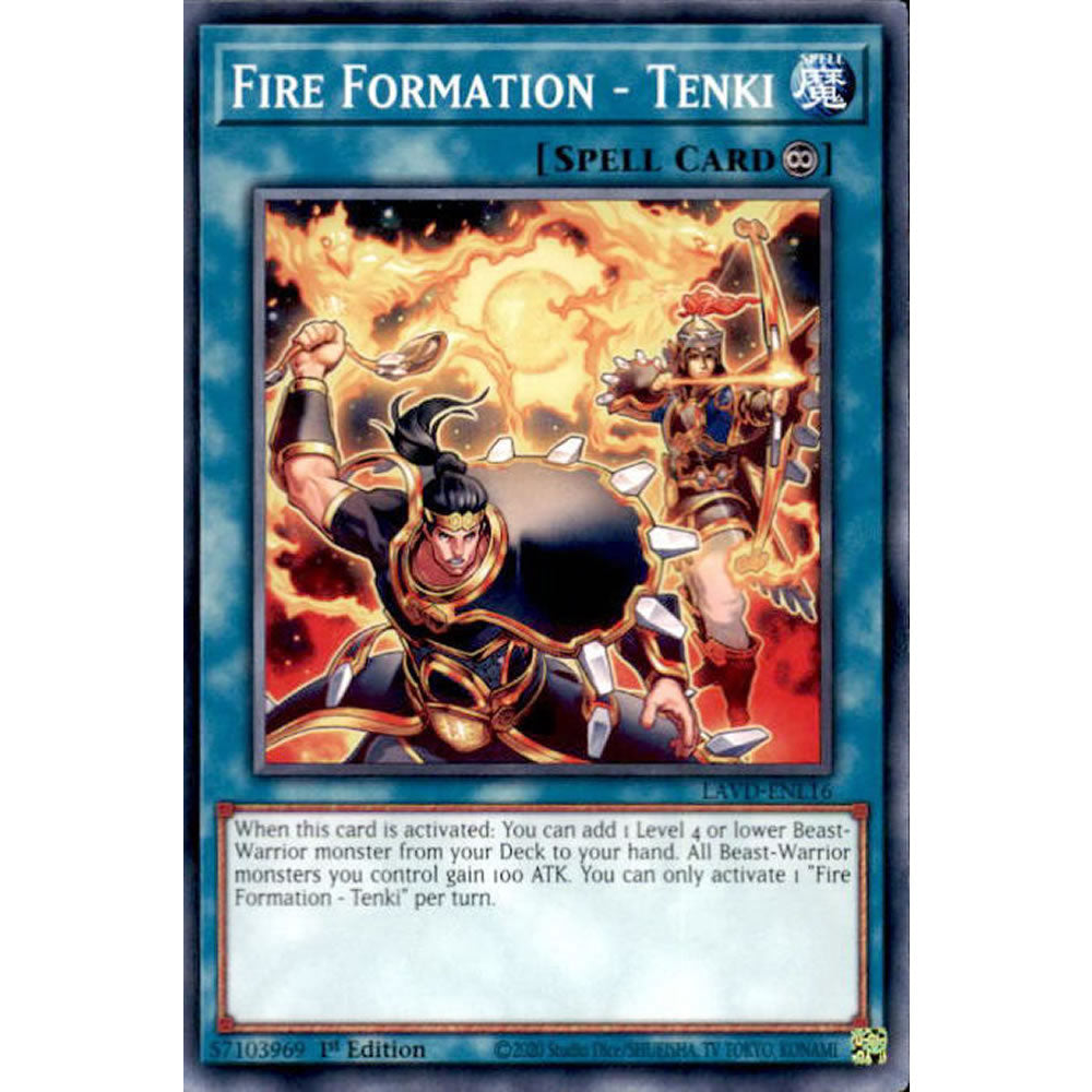 Fire Formation - Tenki LAVD-ENL16 Yu-Gi-Oh! Card from the Legendary Arc-V Decks Set