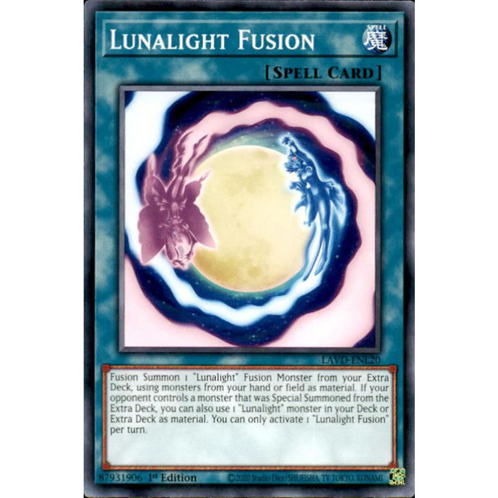 Lunalight Fusion LAVD-ENL20 Yu-Gi-Oh! Card from the Legendary Arc-V Decks Set