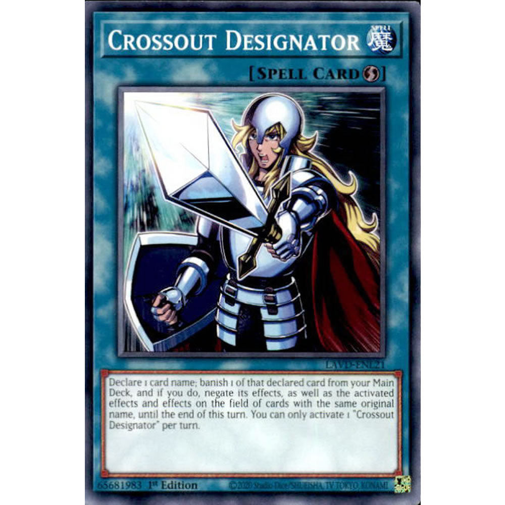 Crossout Designator LAVD-ENL21 Yu-Gi-Oh! Card from the Legendary Arc-V Decks Set