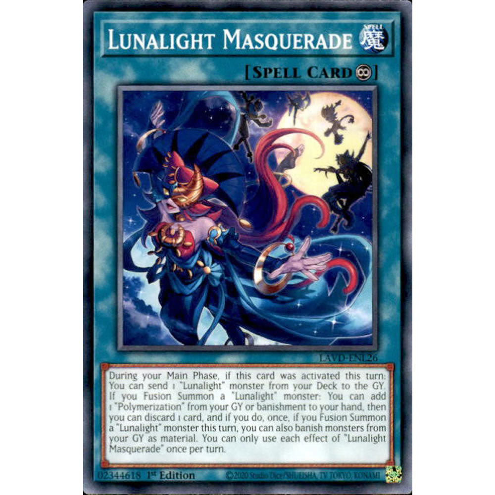 Lunalight Masquerade LAVD-ENL26 Yu-Gi-Oh! Card from the Legendary Arc-V Decks Set