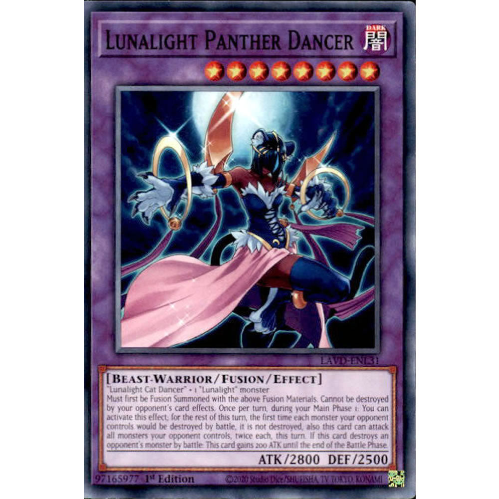 Lunalight Panther Dancer LAVD-ENL31 Yu-Gi-Oh! Card from the Legendary Arc-V Decks Set