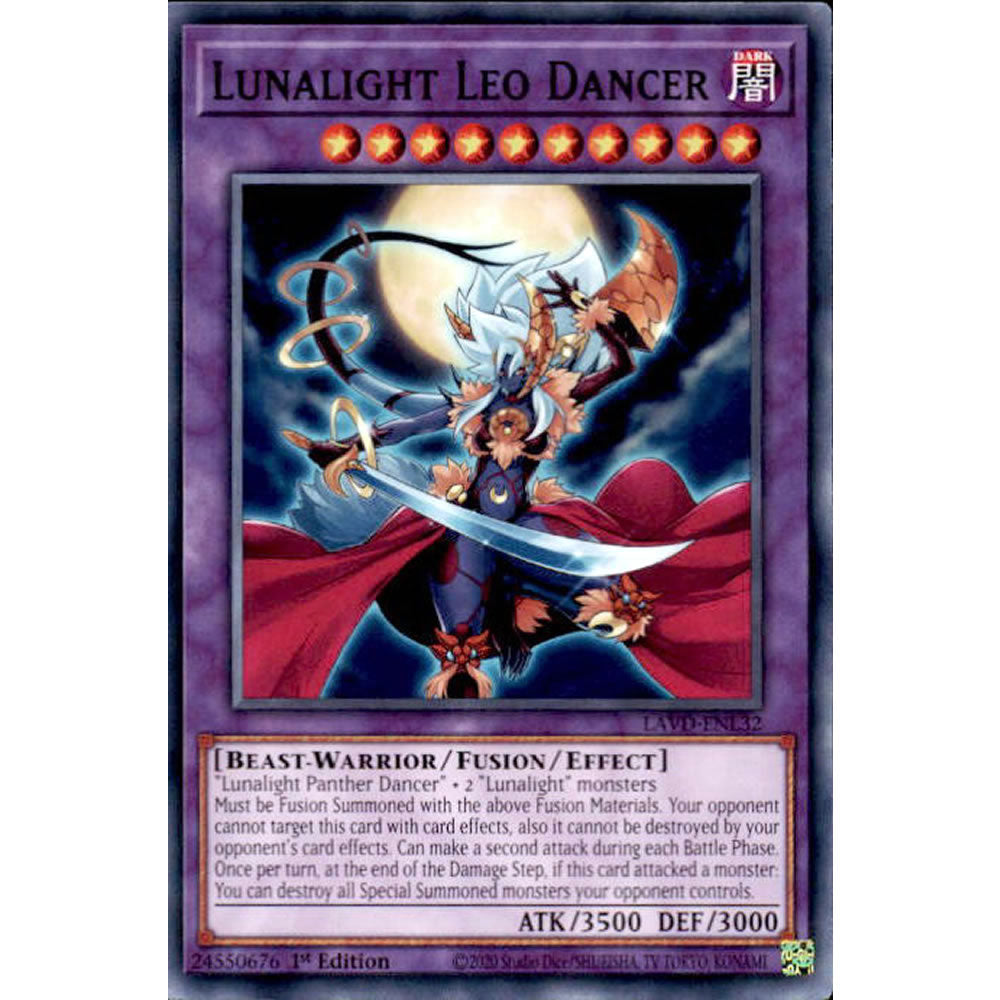 Lunalight Leo Dancer LAVD-ENL32 Yu-Gi-Oh! Card from the Legendary Arc-V Decks Set